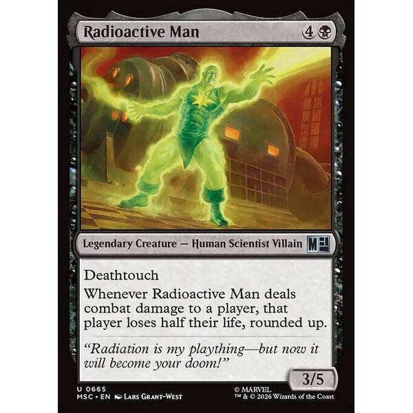 Marvel Super Heroes Commander - 665 - Radioactive Man - Uncommon - B - Non-foil (Front)