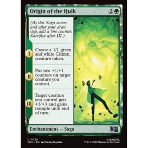 Marvel Super Heroes Commander - 728 - Origin of the Hulk - Uncommon - G - Non-foil (Front)
