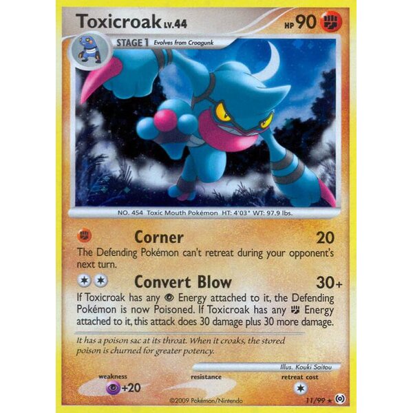 Arceus - 11/99 - Toxicroak - Holo