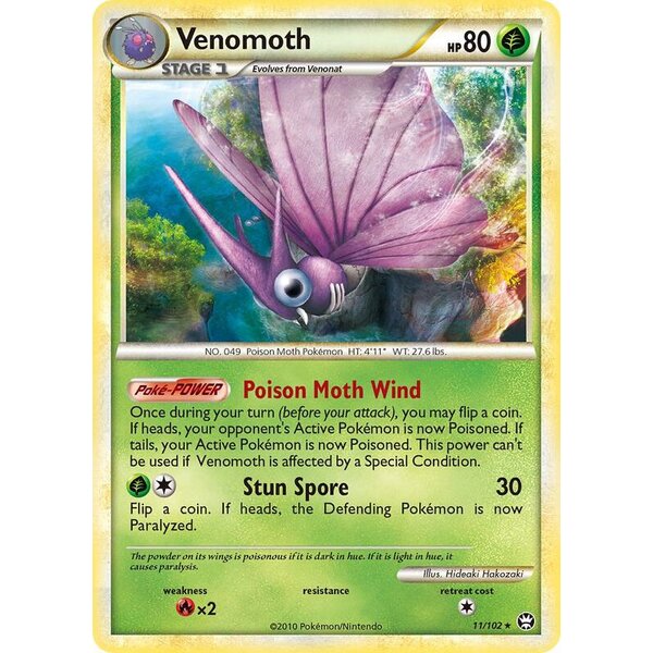 Triumphant - 11/102 - Venomoth - Holo