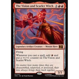 Marvel Super Heroes Commander - 707 - The Vision and Scarlet Witch - Mythic - R - Non-foil (Front)