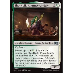 Marvel Super Heroes Commander - 745 - She-Hulk, Attorney-at-Law - Uncommon - WG - Non-foil (Front)