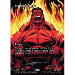 Marvel Universe - 72 - Monstrous Rage - Mythic - R - Non-foil (Front)