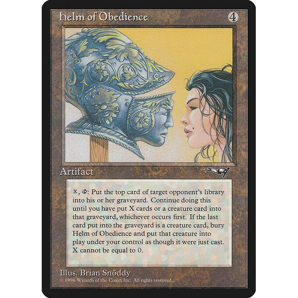 Alliances - 121 - Helm of Obedience - Rare - C - Non-foil (Front)