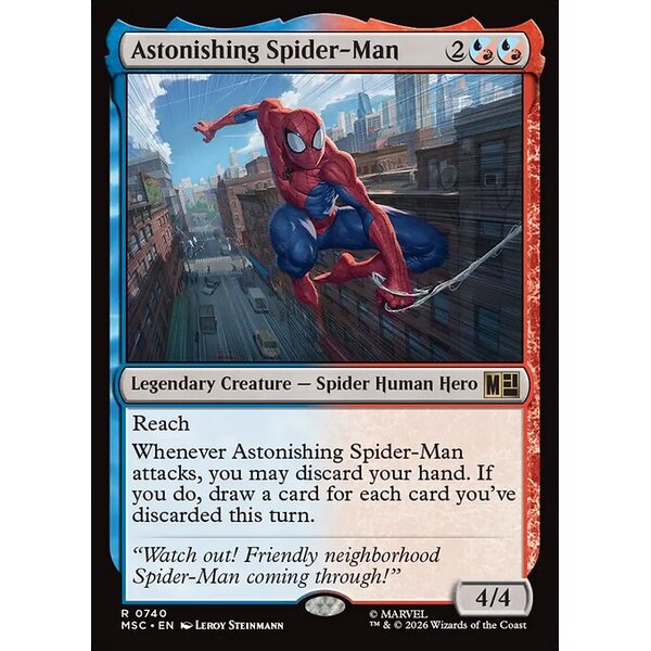 Marvel Super Heroes Commander - 740 - Astonishing Spider-Man - Rare - UR - Non-foil (Front)