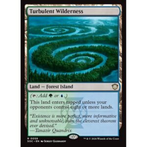 Secrets of Strixhaven Commander - 59 - Turbulent Wilderness - Rare - C - Non-foil (Front)