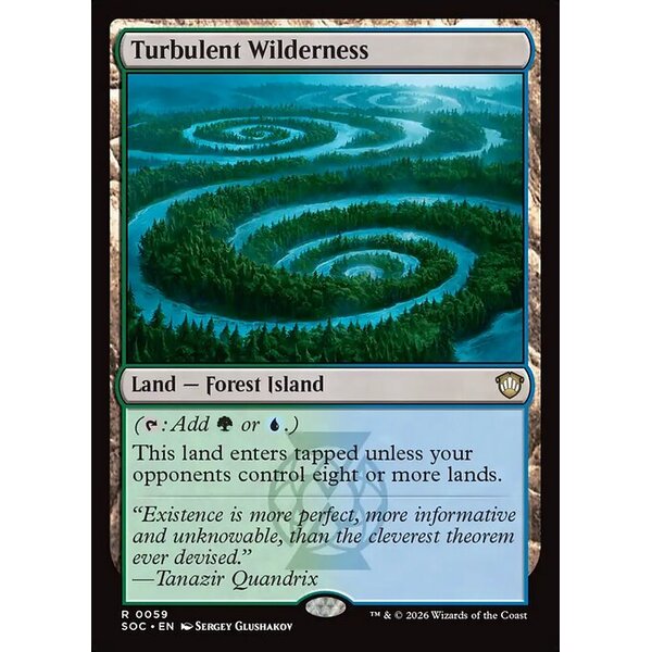 Secrets of Strixhaven Commander - 59 - Turbulent Wilderness - Rare - C - Non-foil (Front)