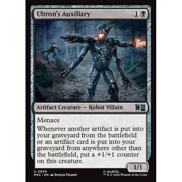 Marvel Super Heroes Commander - 669 - Ultron's Auxiliary - Uncommon - B - Non-foil (Front)