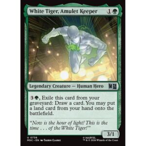 Marvel Super Heroes Commander - 736 - White Tiger, Amulet Keeper - Uncommon - G - Non-foil (Front)
