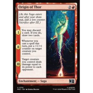 Marvel Super Heroes Commander - 701 - Origin of Thor - Uncommon - R - Non-foil (Front)
