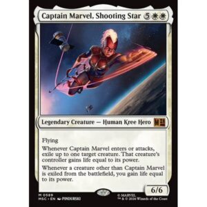 Marvel Super Heroes Commander - 589 - Captain Marvel, Shooting Star - Mythic - W - Non-foil (Front)