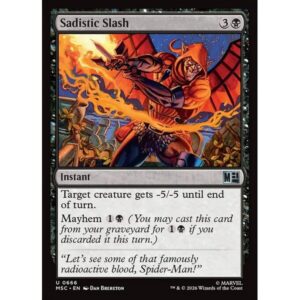 Marvel Super Heroes Commander - 666 - Sadistic Slash - Uncommon - B - Non-foil (Front)