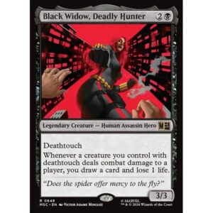 Marvel Super Heroes Commander - 648 - Black Widow, Deadly Hunter - Rare - B - Non-foil (Front)