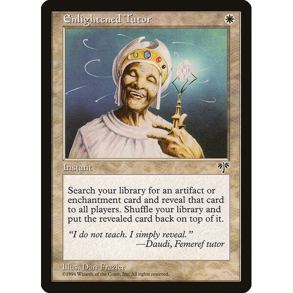 Mirage - 14 - Enlightened Tutor - Uncommon - W - Non-foil (Front)