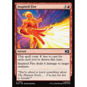 Marvel Super Heroes Commander - 690 - Inspired Fire - Common - R - Non-foil (Front)