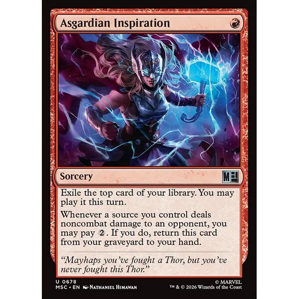 Marvel Super Heroes Commander - 678 - Asgardian Inspiration - Uncommon - R - Non-foil (Front)