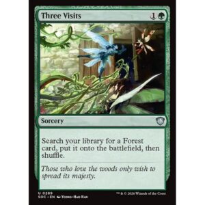 Secrets of Strixhaven Commander - 289 - Three Visits - Uncommon - G - Non-foil (Front)