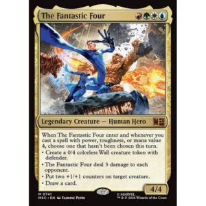 Marvel Super Heroes Commander - 741 - The Fantastic Four - Mythic - Multi - Foil (Front)