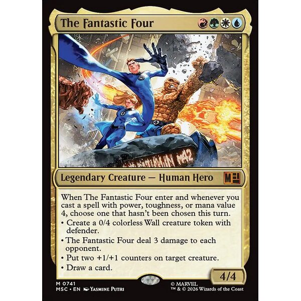 Marvel Super Heroes Commander - 741 - The Fantastic Four - Mythic - Multi - Foil (Front)
