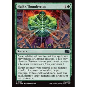 Marvel Super Heroes Commander - 725 - Hulk's Thunderclap - Uncommon - G - Non-foil (Front)