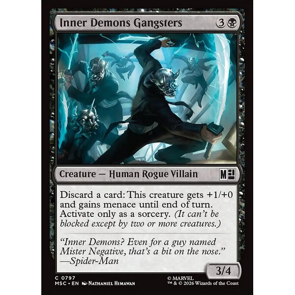 Marvel Super Heroes Commander - 797 - Inner Demons Gangsters - Common - B - Non-foil (Front)