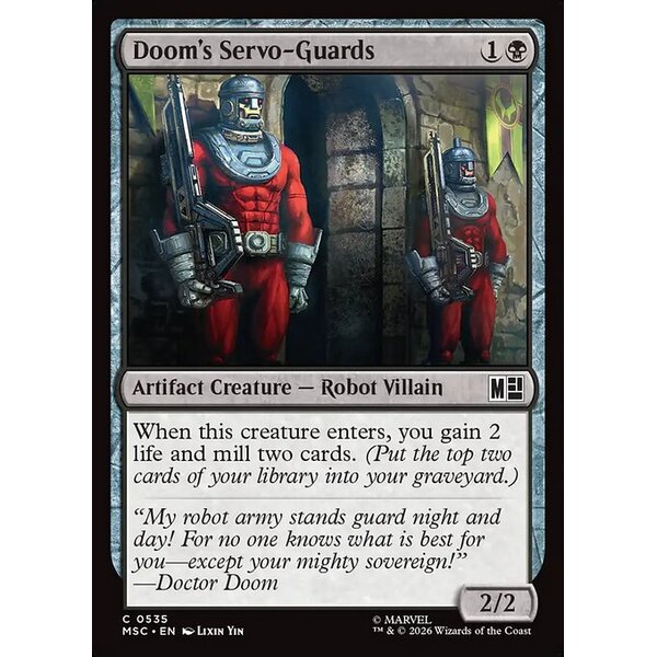 Marvel Super Heroes Commander - 535 - Doom's Servo-Guards - Common - B - Non-foil (Front)