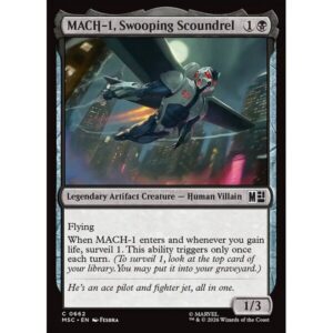 Marvel Super Heroes Commander - 662 - MACH-1, Swooping Scoundrel - Common - B - Non-foil (Front)