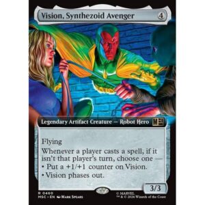 Marvel Super Heroes Commander - 460 - Vision, Synthezoid Avenger - Rare - C - Non-foil (Front)