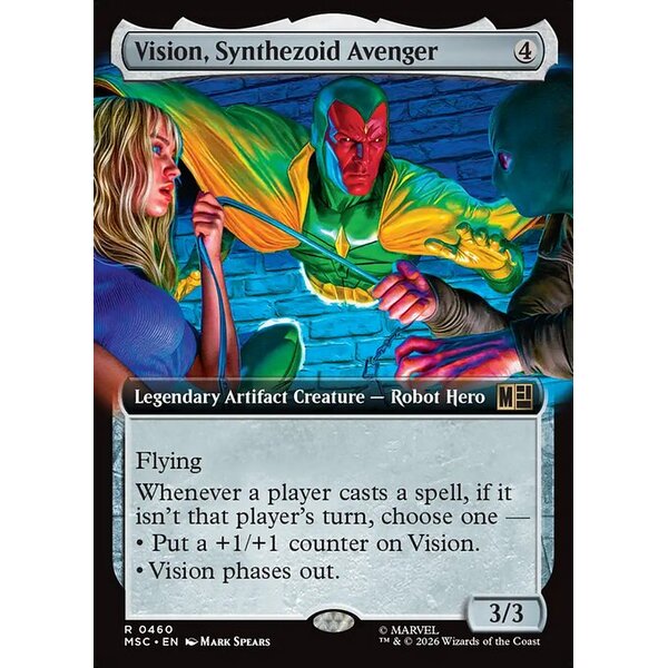 Marvel Super Heroes Commander - 460 - Vision, Synthezoid Avenger - Rare - C - Non-foil (Front)
