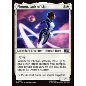 Marvel Super Heroes Commander - 606 - Photon, Lady of Light - Uncommon - W - Non-foil (Front)