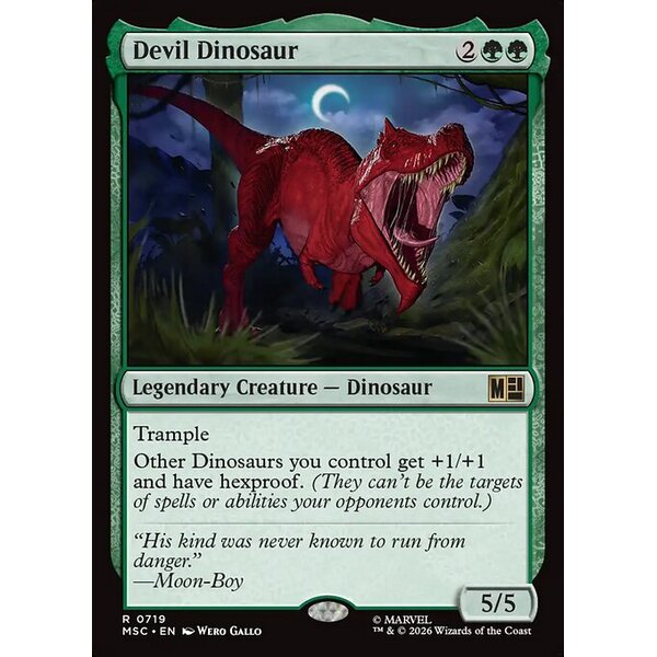 Marvel Super Heroes Commander - 719 - Devil Dinosaur - Rare - G - Non-foil (Front)