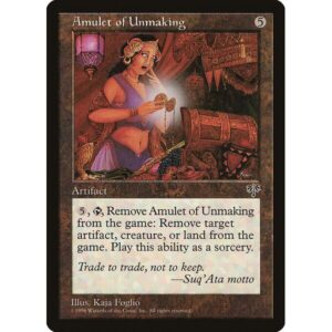 Mirage - 293 - Amulet of Unmaking - Rare - C - Non-foil (Front)
