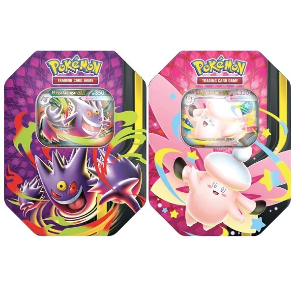 Pokemon Mega Moonlight Tin Bundle (Gengar + Clefable)
