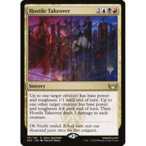 Streets of New Capenna Promos - 191p - Hostile Takeover - Rare - Multi - Foil - Promo