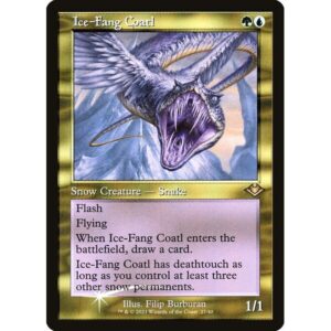 Modern Horizons 1 Timeshifts - 27 - Ice-Fang Coatl - Rare - UG - Foil (Front)