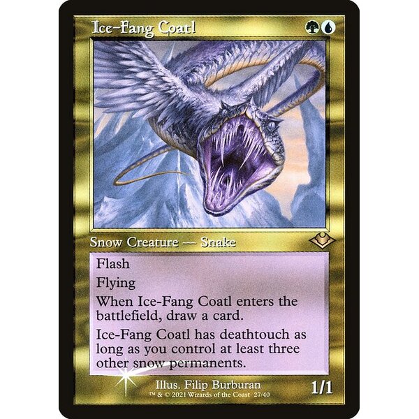 Modern Horizons 1 Timeshifts - 27 - Ice-Fang Coatl - Rare - UG - Foil (Front)