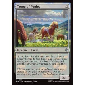 The Hobbit - 3 - Troop of Ponies - Uncommon - C - Non-foil (Front)