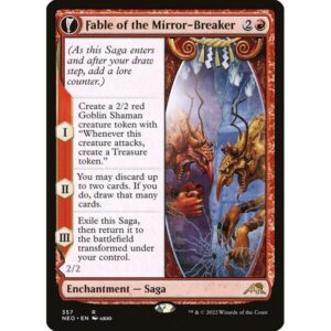 Kamigawa: Neon Dynasty - 357 - Fable of the Mirror-Breaker // Reflection of Kiki-Jiki - Rare - C - Non-foil
