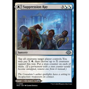 Modern Horizons 3 - 260 - Suppression Ray // Orderly Plaza - Uncommon - C - Foil