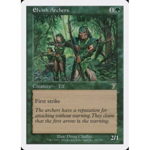 Seventh Edition - 239 - Elvish Archers - Rare - G - Non-foil (Front)