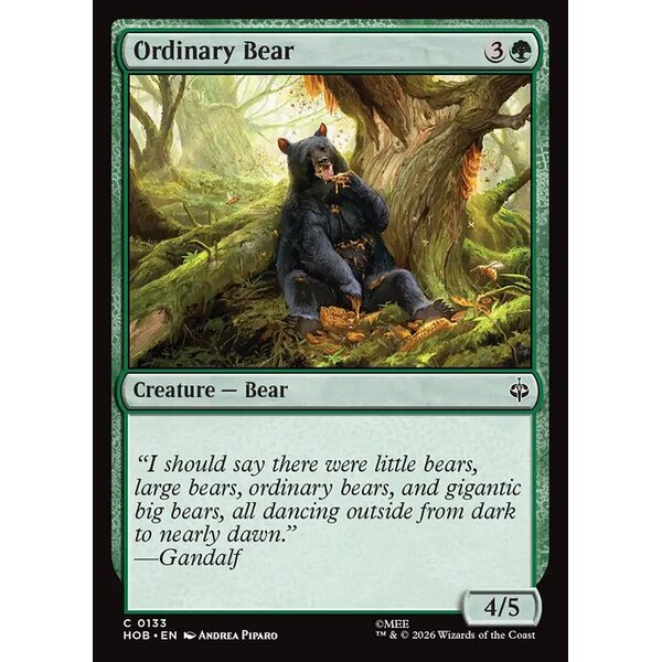 The Hobbit - 133 - Ordinary Bear - Common - G - Non-foil (Front)