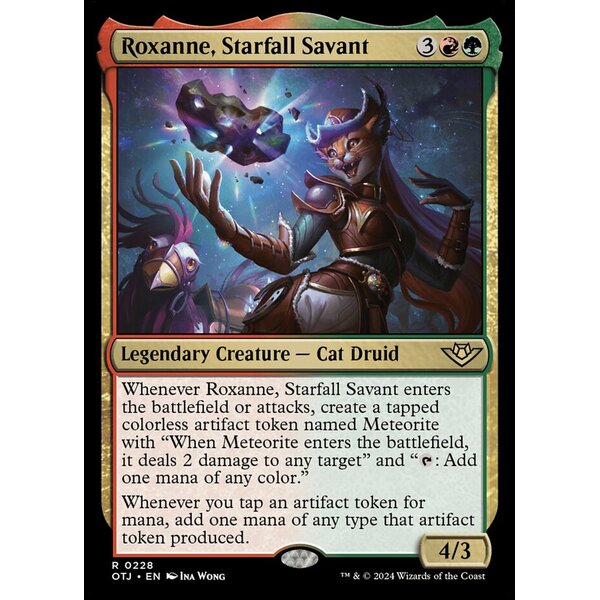Outlaws of Thunder Junction - 228 - Roxanne, Starfall Savant - Rare - RG - Non-foil
