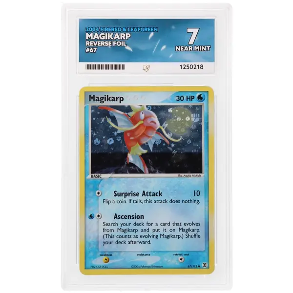 ACE 7 Near Mint - 2004 Pokemon Firered & Leafgreen Magikarp Reverse Holo #67/112