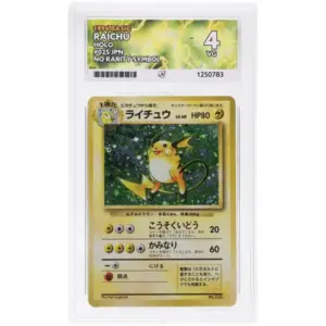 ACE 4 Very Good - 1996 Pokemon Basic Raichu #025