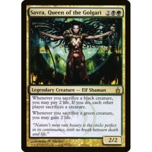 Ravnica: City of Guilds - 225 - Savra, Queen of the Golgari - Rare - BG - Non-foil (Front)