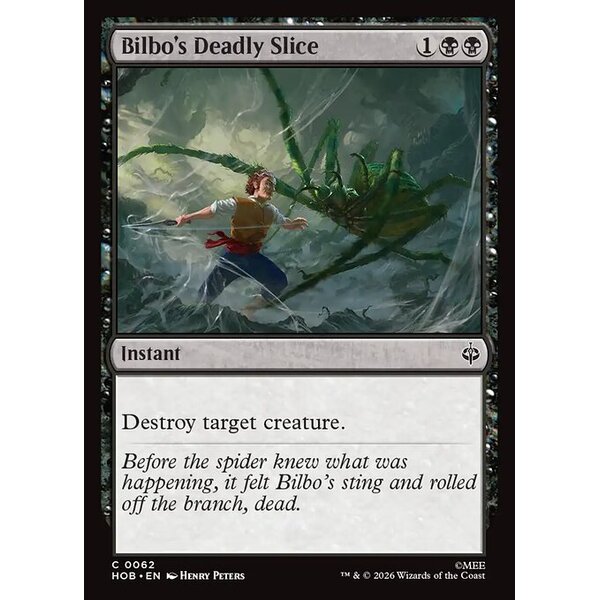 The Hobbit - 62 - Bilbo's Deadly Slice - Common - B - Non-foil (Front)