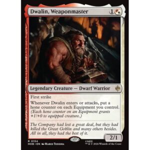 The Hobbit - 154 - Dwalin, Weaponmaster - Rare - WR - Non-foil (Front)