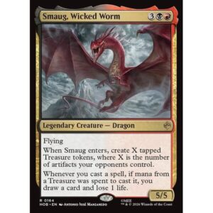 The Hobbit - 164 - Smaug, Wicked Worm - Rare - BR - Non-foil (Front)
