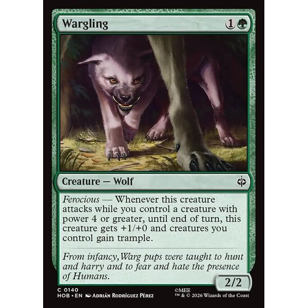 The Hobbit - 140 - Wargling - Common - G - Non-foil (Front)