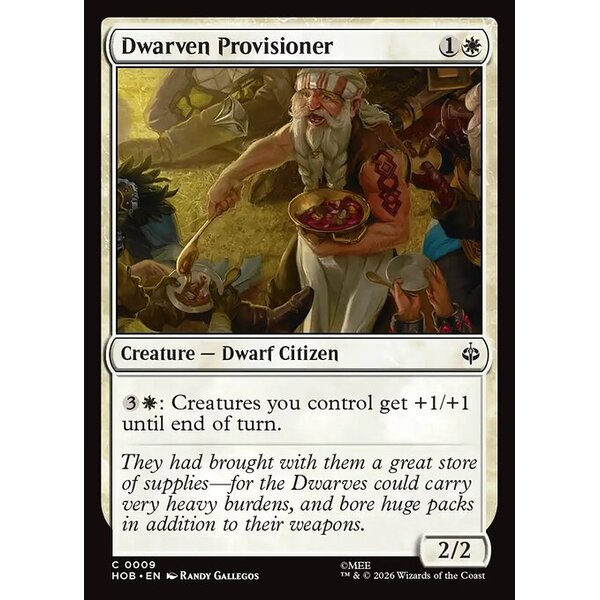 The Hobbit - 9 - Dwarven Provisioner - Common - W - Non-foil (Front)